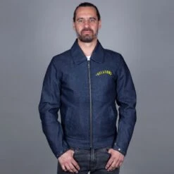 Helstons Garage Cotton Denim Blue Jacket -Motorrijden helstons garage cotton denim blue jacket