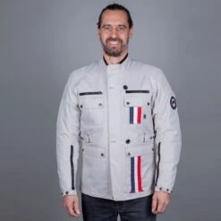 Helstons Hoggar Fabrics Jacket Silver -Motorrijden helstons hoggar fabrics jacket silver 1