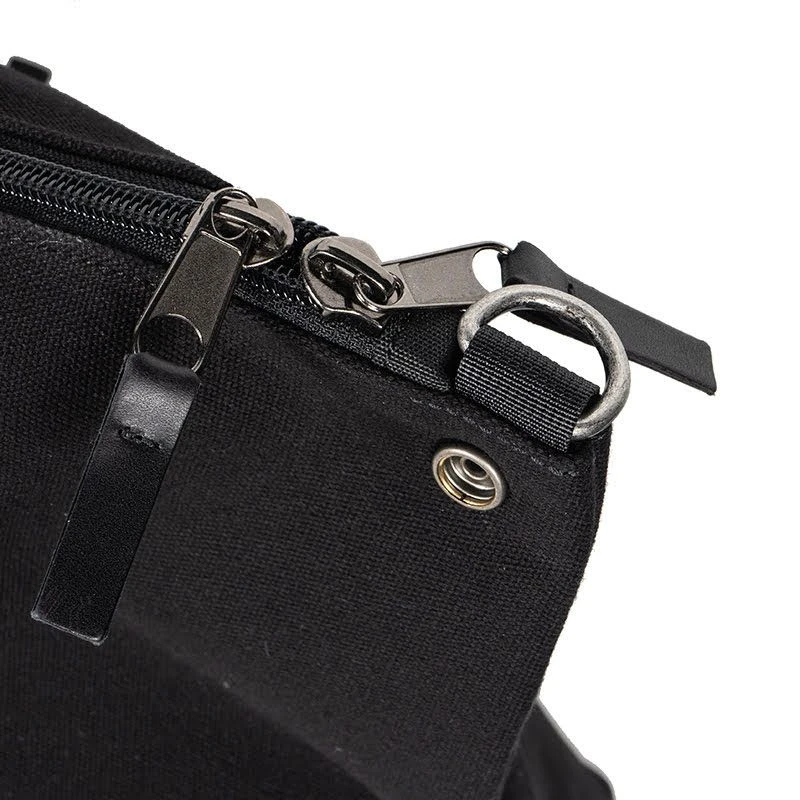 Helstons Journey Bag Black Canvas Bag 6 Helstons Journey Bag Black Canvas Bag - Afbeelding 4