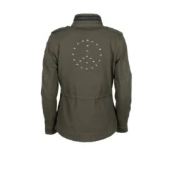 Helstons Tara Canvas Cotton Khaki Jacket -Motorrijden helstons tara canvas cotton khaki