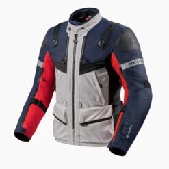 REV'IT! Jacket Defender 3 GTX Red Blue -Motorrijden jacket defender 3 gtx red blue front