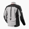 REV'IT! Sand 4 H2O Silver Black Motorcycle Jacket -Motorrijden jacket sand 4 h2o silver black back