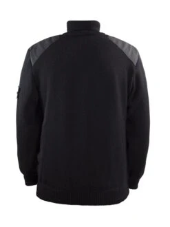 John Doe Knit Pullover Zwart Zip Small Logo -Motorrijden jdp5002 pullover logo small back 3
