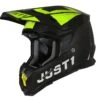 Just1 Helmet J-22 Adrenaline Zwart Neon Geel Mat Crosshelm -Motorrijden just1 helmet j 22 adrenaline black yellow fluo carbon matt
