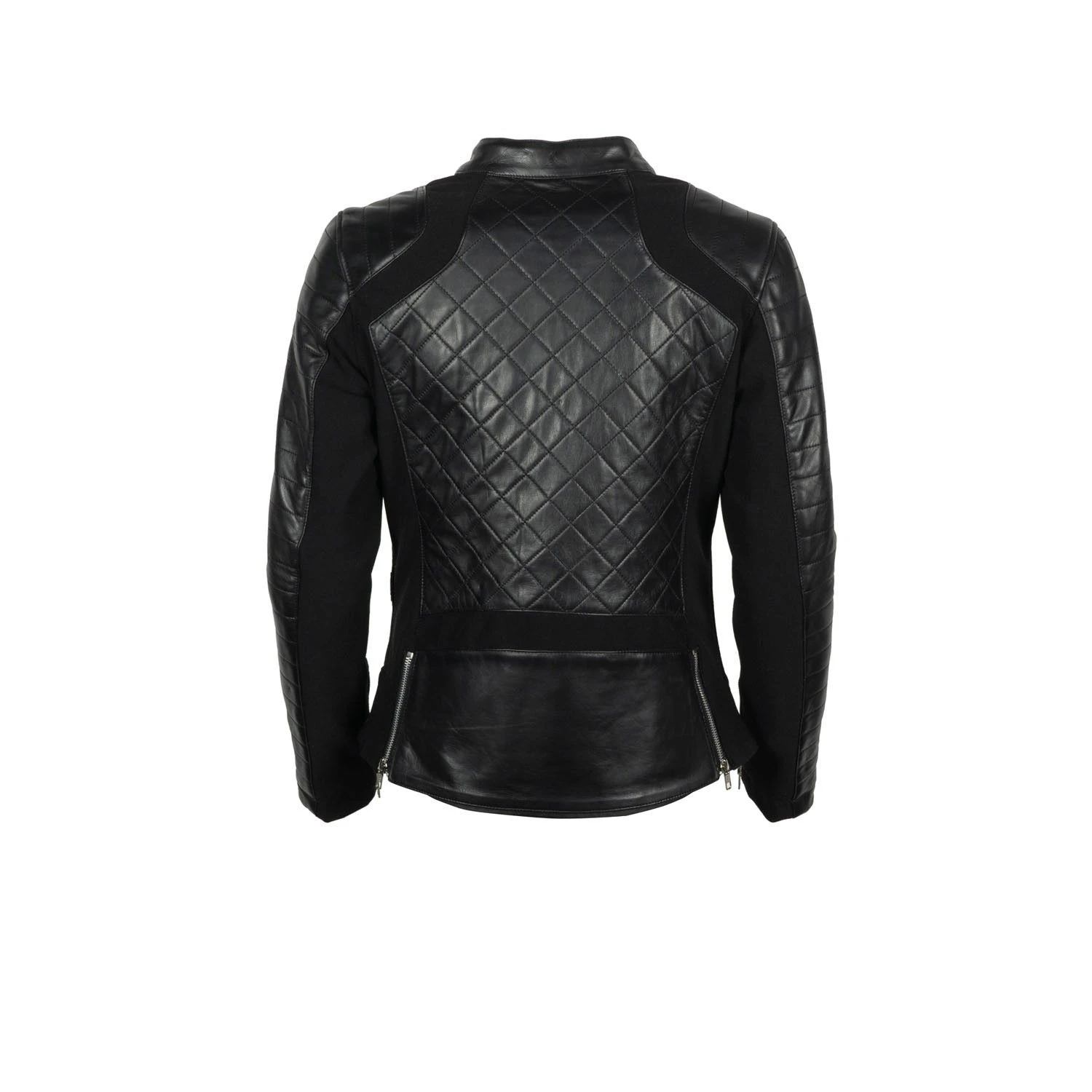 Helstons Kate Leather Soft Stretch Black Black Jacket 4 Helstons Kate Leather Soft Stretch Black Black Jacket - Afbeelding 2