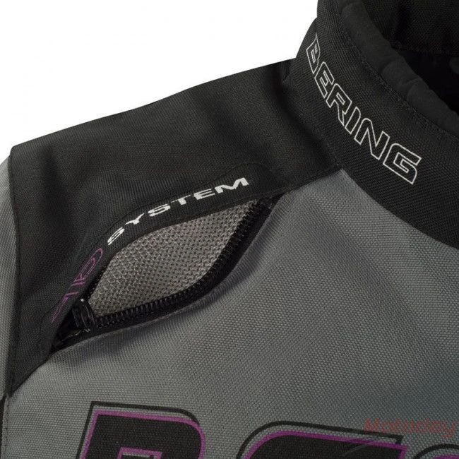 Bering Bario Jas Zwart Grijs Wit 4 Bering Bario Jas Zwart Grijs Wit - Afbeelding 2