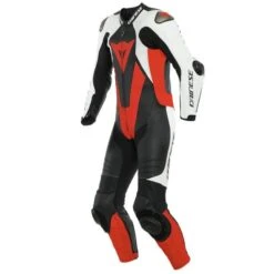 Dainese Laguna Seca 5 Zwart Wit Fluo Rood 1 Piece -Motorrijden laguna seca 5 1pc 5