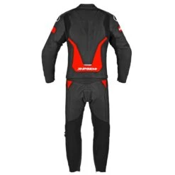 Spidi Laser Touring Black Fluo Red 2 Piece -Motorrijden laser touring red back