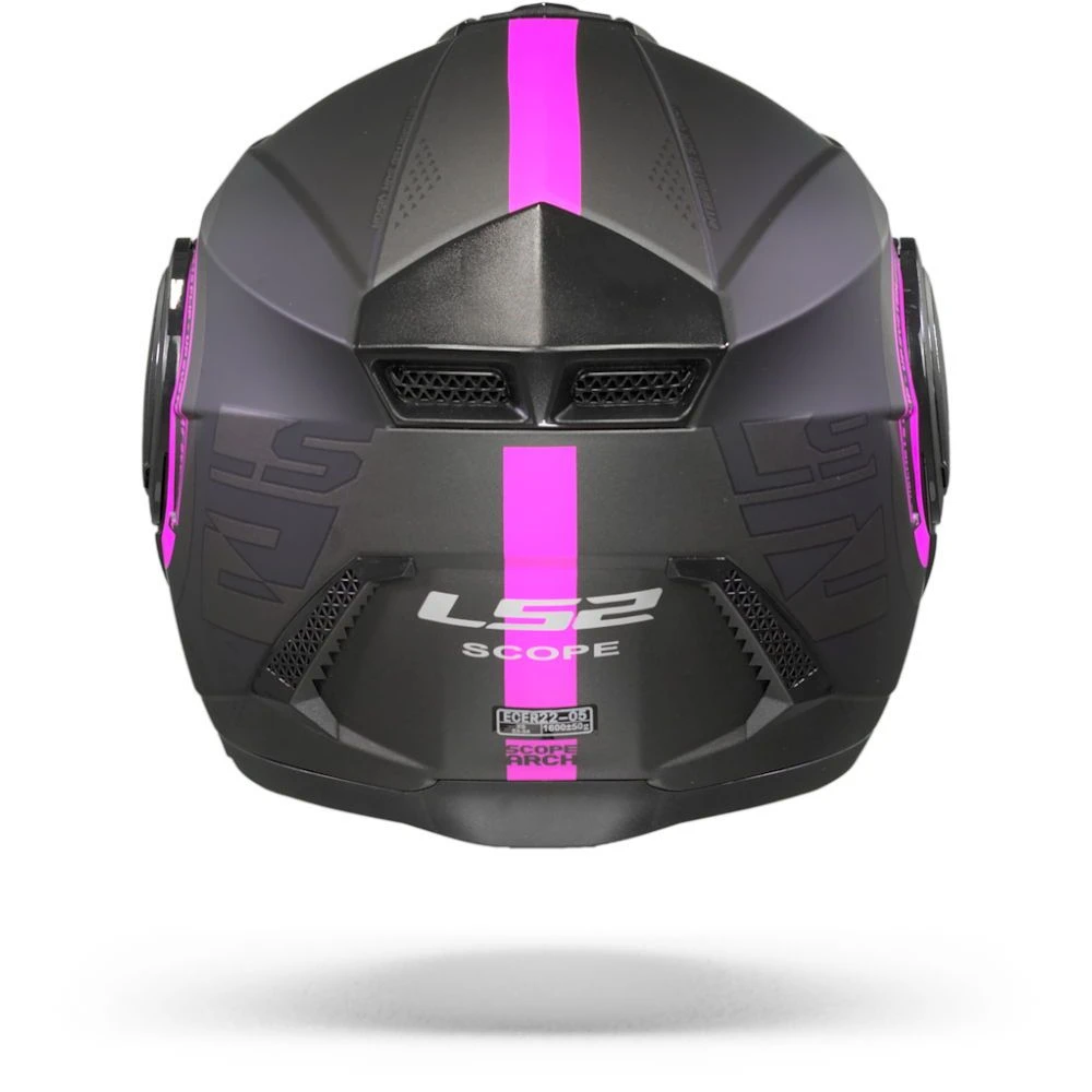 LS2 FF902 Scope Arch Mat Titanium Roze Systeemhelm 6 LS2 FF902 Scope Arch Mat Titanium Roze Systeemhelm - Afbeelding 4