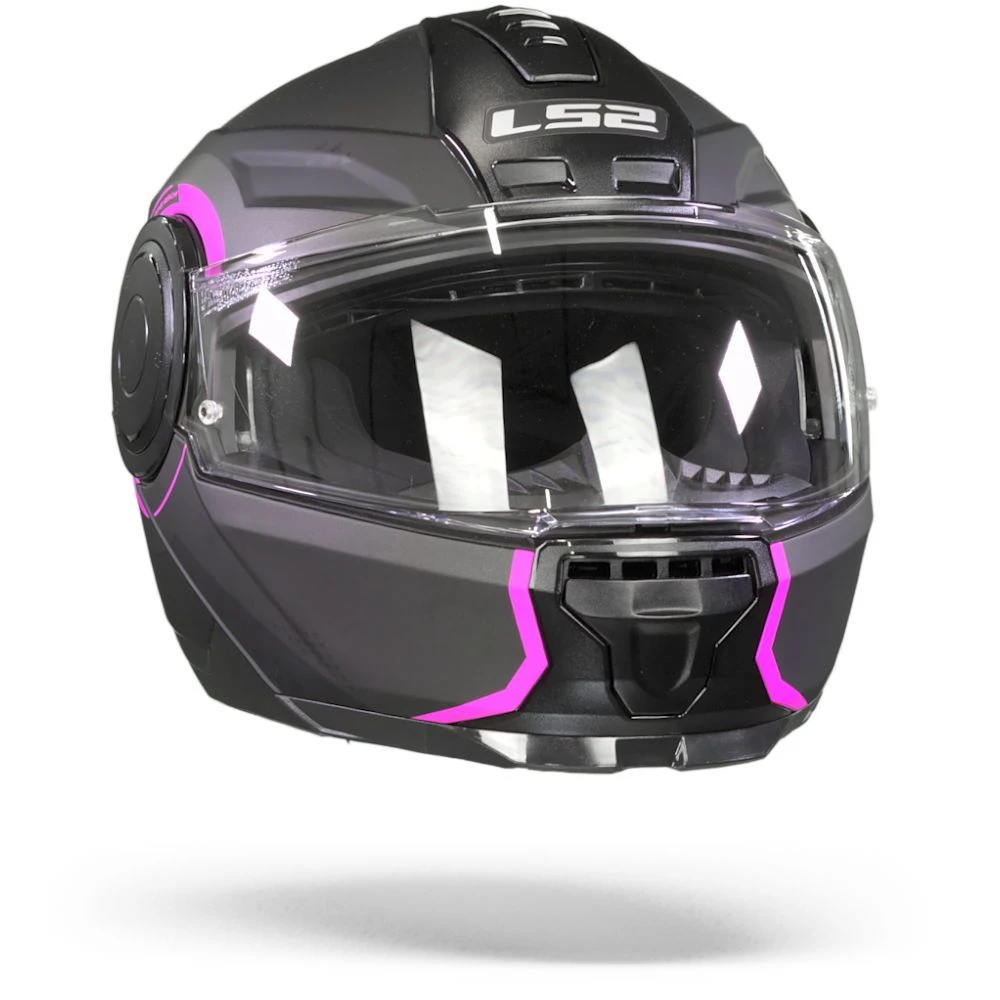 LS2 FF902 Scope Arch Mat Titanium Roze Systeemhelm 8 LS2 FF902 Scope Arch Mat Titanium Roze Systeemhelm - Afbeelding 6