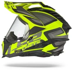 LS2 MX701 Explorer Alter Mat Zwart Hi-Vis Geel Adventure Helm -Motorrijden ls2 mc701 explorer alter matt black hivis yellow.11