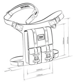 Artonvel Military Beentas -Motorrijden military sacoche de jambe3