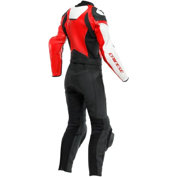 Dainese Mirage Lady Leather 2PCS Suit Black Lava Red White 4 Dainese Mirage Lady Leather 2PCS Suit Black Lava Red White - Afbeelding 2