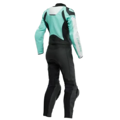 Dainese Mirage Lady Leather 2PCS Suit Black Acqua Green Glacier Gray -Motorrijden mirage lady leather 2pcs 2
