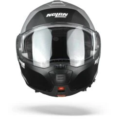 Nolan N100-5 Plus Distinctive 30 Flat Zilver Zwart Blauw Systeemhelm
