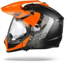 Nolan N70-2 X Decurio 31 Flat Zwart Oranje Wit Antraciet Multihelm -Motorrijden n70 2 x decurio n com flat black 31.10 1
