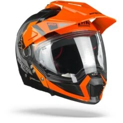Nolan N70-2 X Decurio 31 Flat Zwart Oranje Wit Antraciet Multihelm -Motorrijden n70 2 x decurio n com flat black 31.33 1