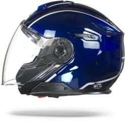 Nexx X.Viliby Signature Indigo Blauw Jethelm -Motorrijden nexx viliby signature indigo blue.11
