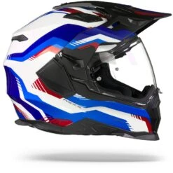Nexx X.WED2 Columbus Blauw Rood Adventure Helm -Motorrijden nexx x wed2 columbus blue red.29 1