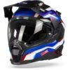 Nexx X.WED2 Columbus Blauw Rood Adventure Helm -Motorrijden nexx x wed2 columbus blue red frontpage 1