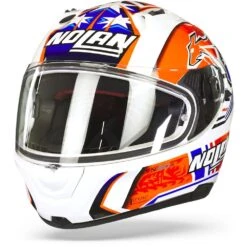 Nolan N60-6 Gemini Replica 50 C. Stoner Metal Wit Integraalhelm -Motorrijden nolan n60 6 gemini replica 50 frontpage