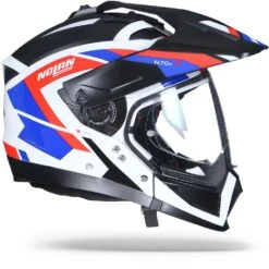 Nolan N70-2 X Grandes Alpes 26 Metal Wit Blauw Rood Multihelm -Motorrijden nolan n70 2 x grandes alpes 026.29 1