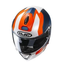 HJC I90 Wasco Blauw Oranje Systeemhelm -Motorrijden product foto 1 6 5