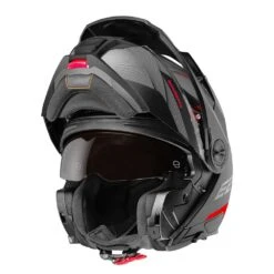 Schuberth E2 Defender Zwart Rood Systeemhelm -Motorrijden product foto 1 8