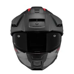 Schuberth E2 Defender Zwart Rood Systeemhelm -Motorrijden product foto 2 13