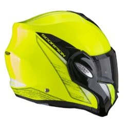 Scorpion Exo-Tech Evo Primus Neon Geel-Zwart Systeemhelm -Motorrijden product foto 4 15