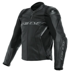 Dainese Racing 4 Leather Jacket Black Black