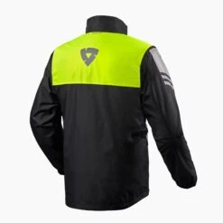 REV'IT! Rain Jacket Nitric 3 H2O Black Neon Yellow -Motorrijden rev it rain jacket nitric 3 h2o black neon yellow 2