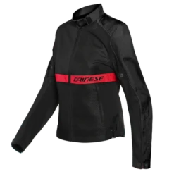 Dainese Ribelle Air Lady Tex Black Lava Red Motorcycle Jacket -Motorrijden ribelle air lady tex 1