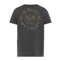ROKKER In Rust T-Shirt Heren Donkergrijs 5 ROKKER In Rust T-Shirt Heren Donkergrijs -Motorrijden rokker in rust t shirt men dark grey 2