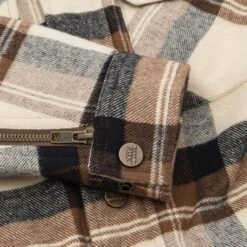 ROKKER Maddison Rider Shirt Lady Brown Offwhite -Motorrijden rokker maddison rider shirt lady brown offwhite motorcycle jacket 4