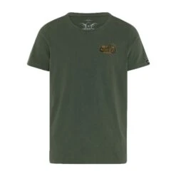 ROKKER TRC-Custom T-Shirt Heren Legergroen -Motorrijden rokker trc custom t shirt men army green 1