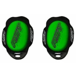 RST TPU Standard Knee Sliders With Puller Neon Green -Motorrijden rst tpu standard knee sliders with puller neon green 2