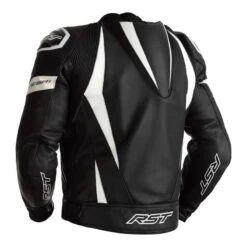 RST Tractech Evo 4 Ce Mens Leather Jacket Black White -Motorrijden rst tractech evo 4 ce mens leather jacket black white 2
