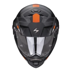 Scorpion ADX-2 Camino Mat Zwart-Silver-Oranje Adventure Helm -Motorrijden scorpion adx 2 camino matt black silver orange 2