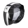 Scorpion EXO-230 Condor Metal Zwart-Wit Jethelm -Motorrijden scorpion exo 230 condor metal black white