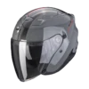 Scorpion EXO-230 Sr Cement Grijs-Rood Jethelm -Motorrijden scorpion exo 230 sr cement grey red 1