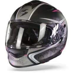 Scorpion EXO-491 Run Mat Zwart Roze Integraalhelm -Motorrijden scorpion exo 491 run matt black pink frontpage