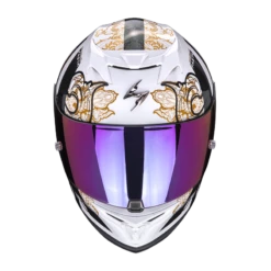 Scorpion Exo-520 Evo Air Fasta Wit Chameleon Integraalhelm -Motorrijden scorpion exo 520 evo air fasta white chameleon 1