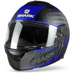 Shark Spartan 1.2 Kobrak Mat Zwart Blauw Blauw KBB Integraalhelm -Motorrijden sharkspartankobrakkbb frontpage