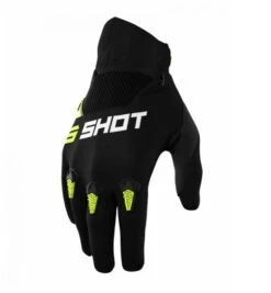 SHOT Devo Neon Geel -Motorrijden shot gloves devo neon yellow 1