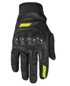 SHOT Stunter CE Neon Geel -Motorrijden shot gloves stunter ce neon yellow 1
