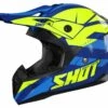 SHOT Pulse Revenge Navy Neon Yelllow Blauw Glanzend Crosshelm