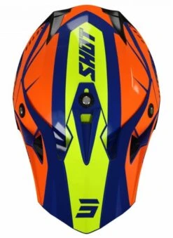 SHOT Pulse Revenge Navy Oranje Neon Geel Glanzend Crosshelm -Motorrijden shot helmet pulse revenge navy orange neon yellow glossy 1