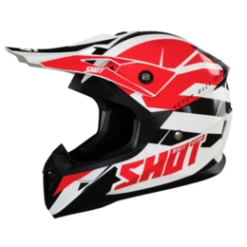 SHOT Pulse Revenge Wit Rood Zwart Glanzend Crosshelm -Motorrijden shot pulse revenge white red black glossy1