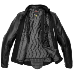 Spidi Premium Black Motorcycle Jacket -Motorrijden spidi premium leather 1